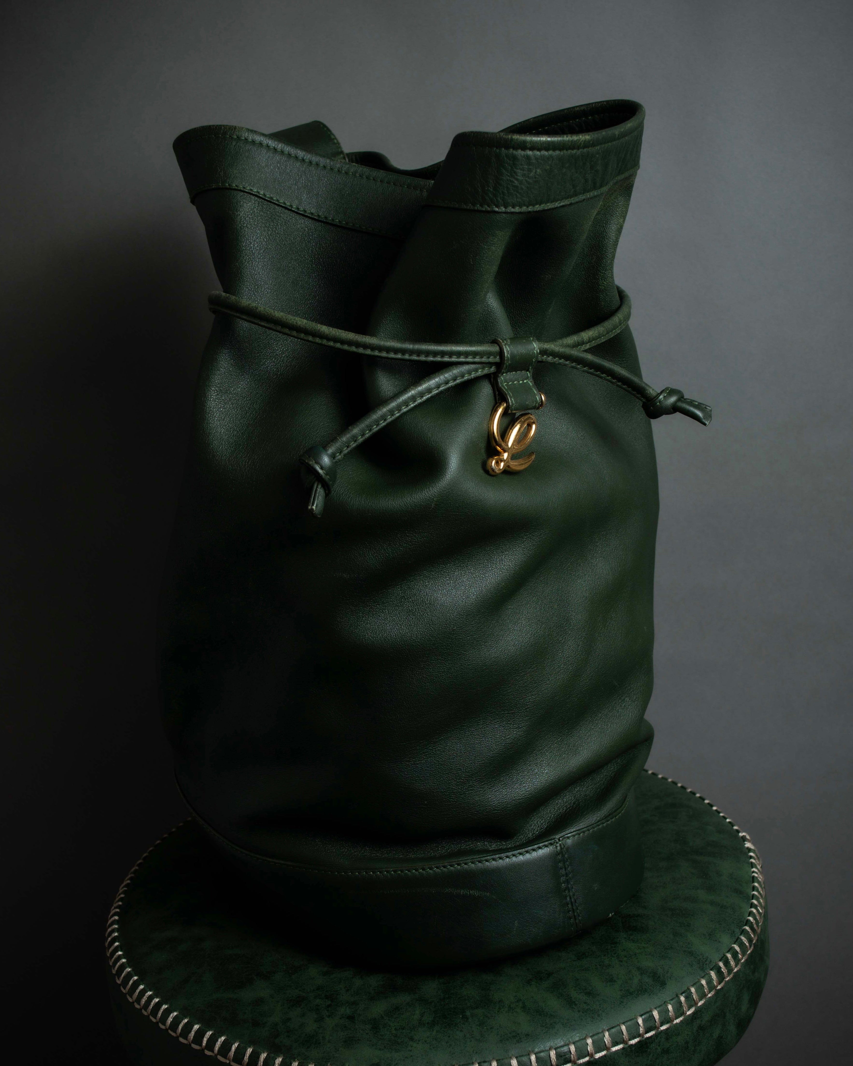 "LOEWE" Anton series drawstringsleather shoulder bag