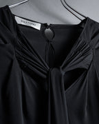 "VALENTINO" 2020-21 Gathered design bow tie skipper silk pullover