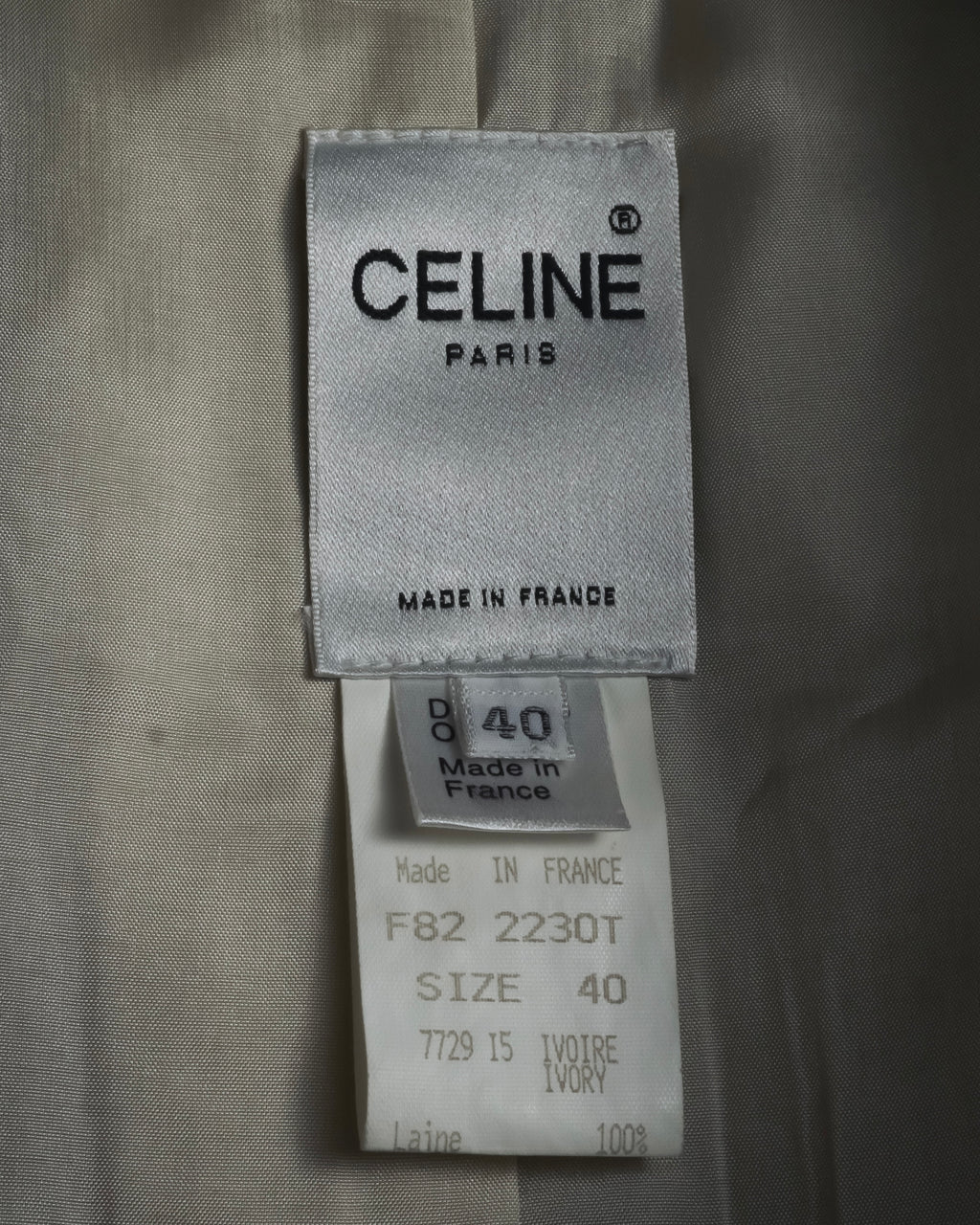"CELINE" 00’s Ivana Omagik period tailored jacket