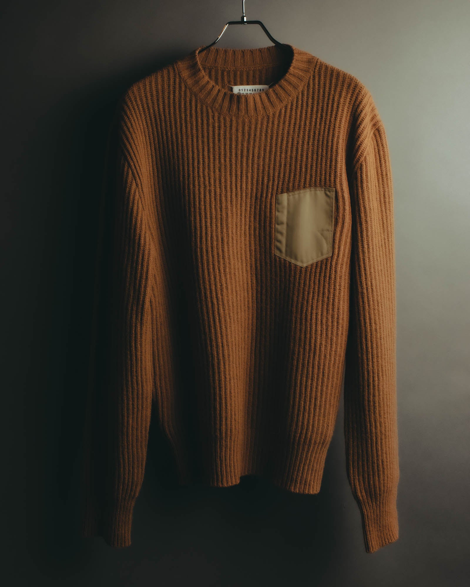 "Maison Margiela" 2021's Textured ribbed crewneck sweater