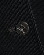 BURBERRY/ Slim Fit Single Breasted Corduroy Set Up Black