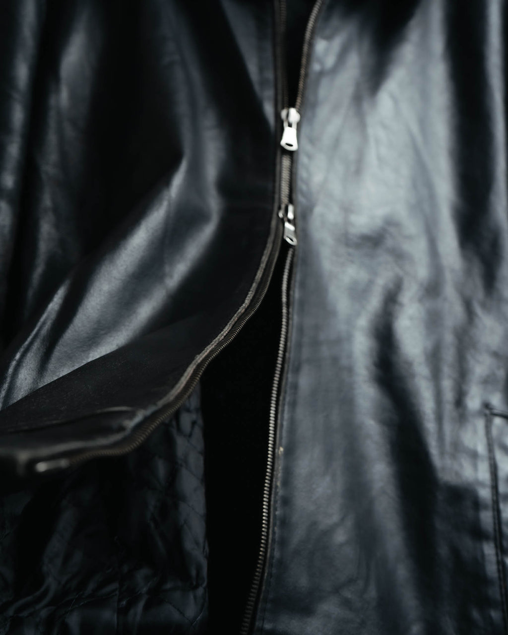 -MOOD MILLÉSIMES- 80’s-90’s softly draped leather bomber jacket