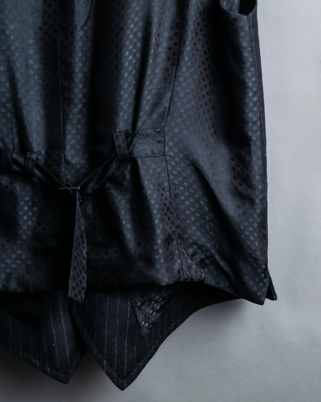 "DOLCE & GABBANA" Pattern switching peak lapel gilet