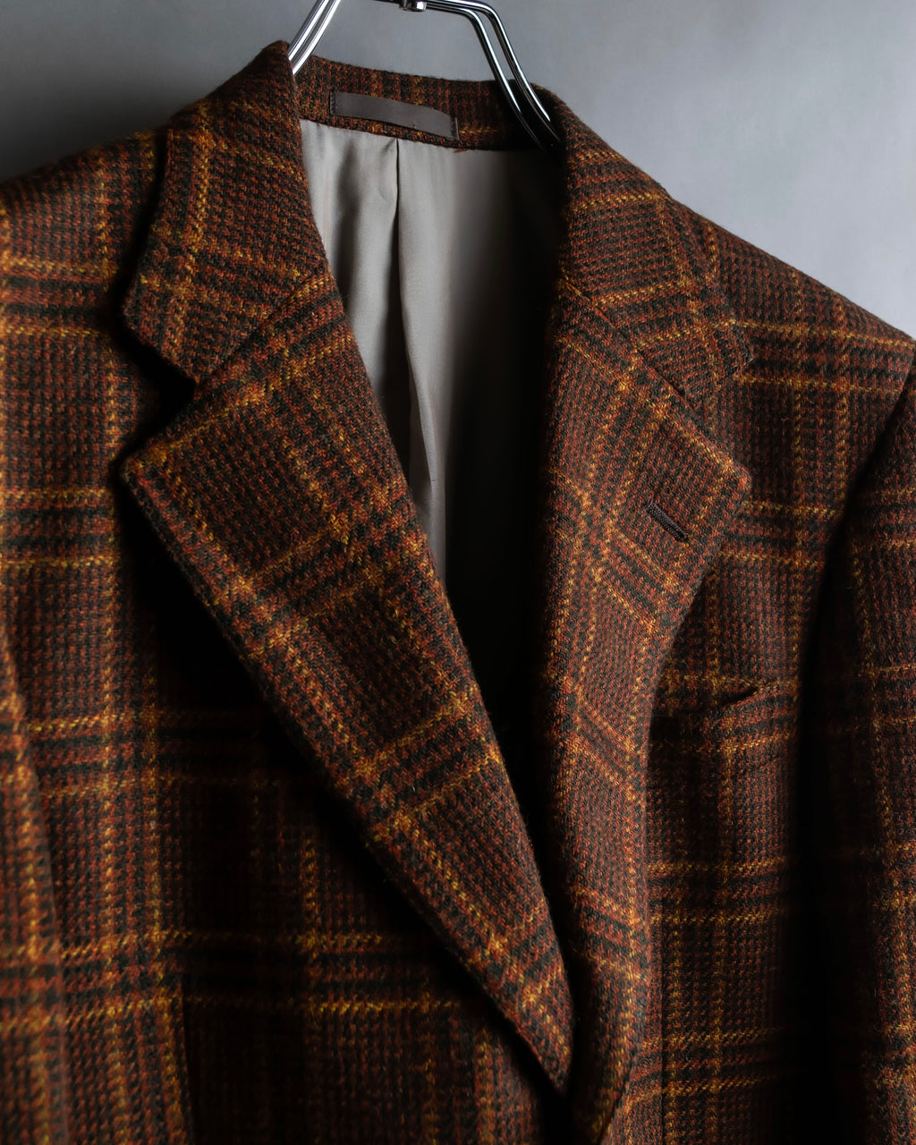 "Burberrys" Warm-colored checked twill tailored jacket