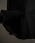 "HERMES" 90's Elegantly relaxed cotton linen tailored jacket