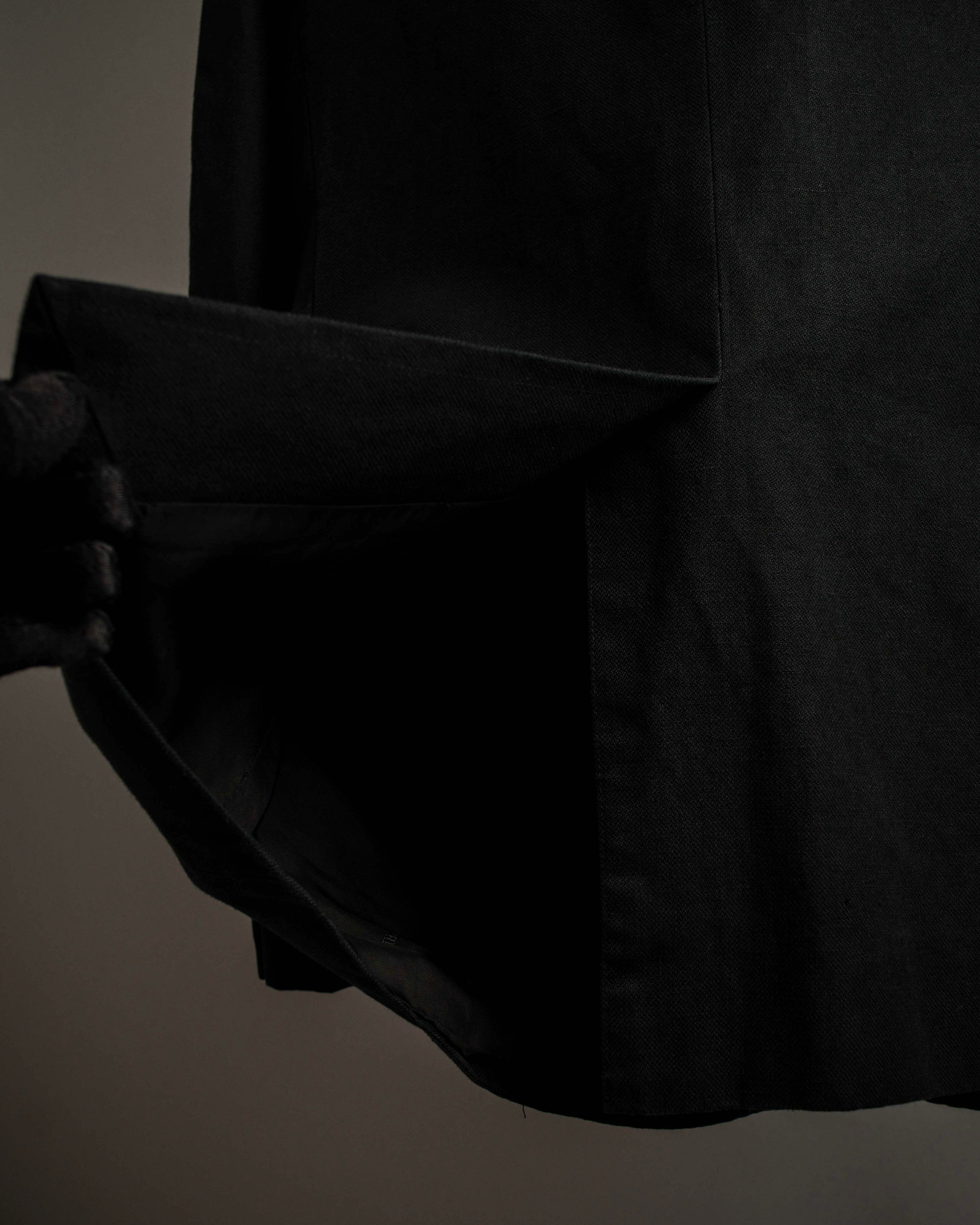 "HERMES" 90's Elegantly relaxed cotton linen tailored jacket