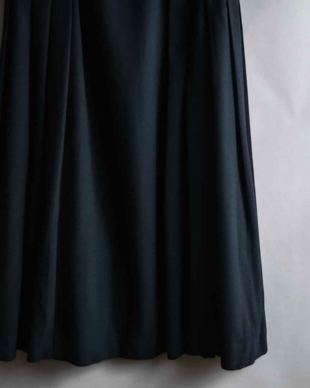 "Christian Dior" Wool draped pleated flared skirt