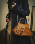 -SPECIAL- “Christian Dior” 2006-2007 Gaucho saddle leather two-way satchel