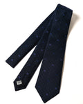 BURBERRY/ Horse Logo and Dot Designed Tie Navy