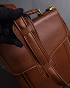 "BALENCIAGA" Water repellent flap square leather bag