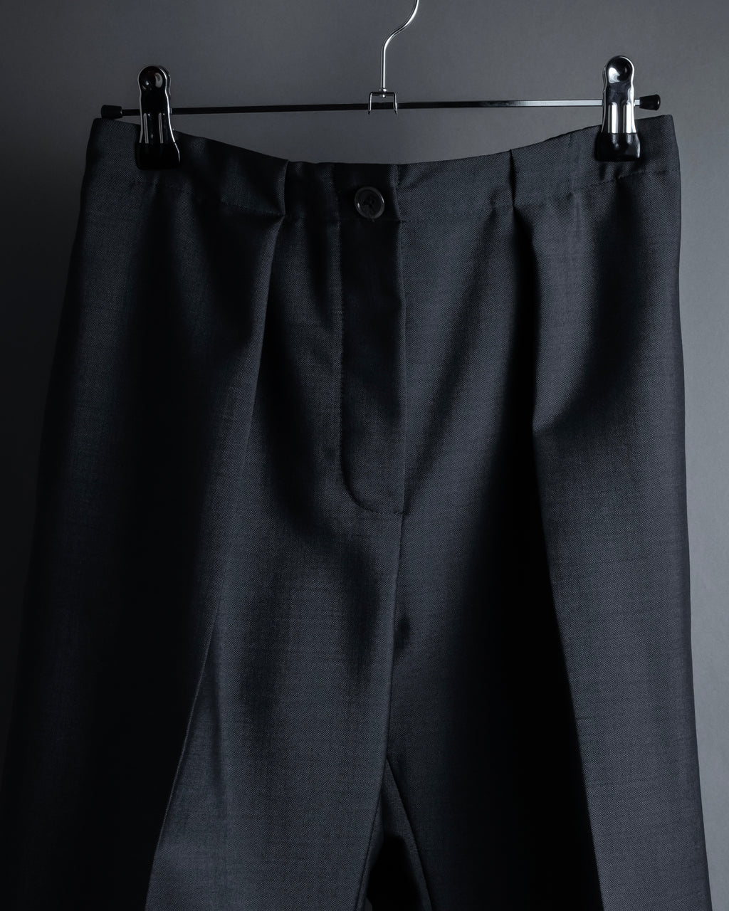 "Acne Studios" Button fly design wide straight slacks