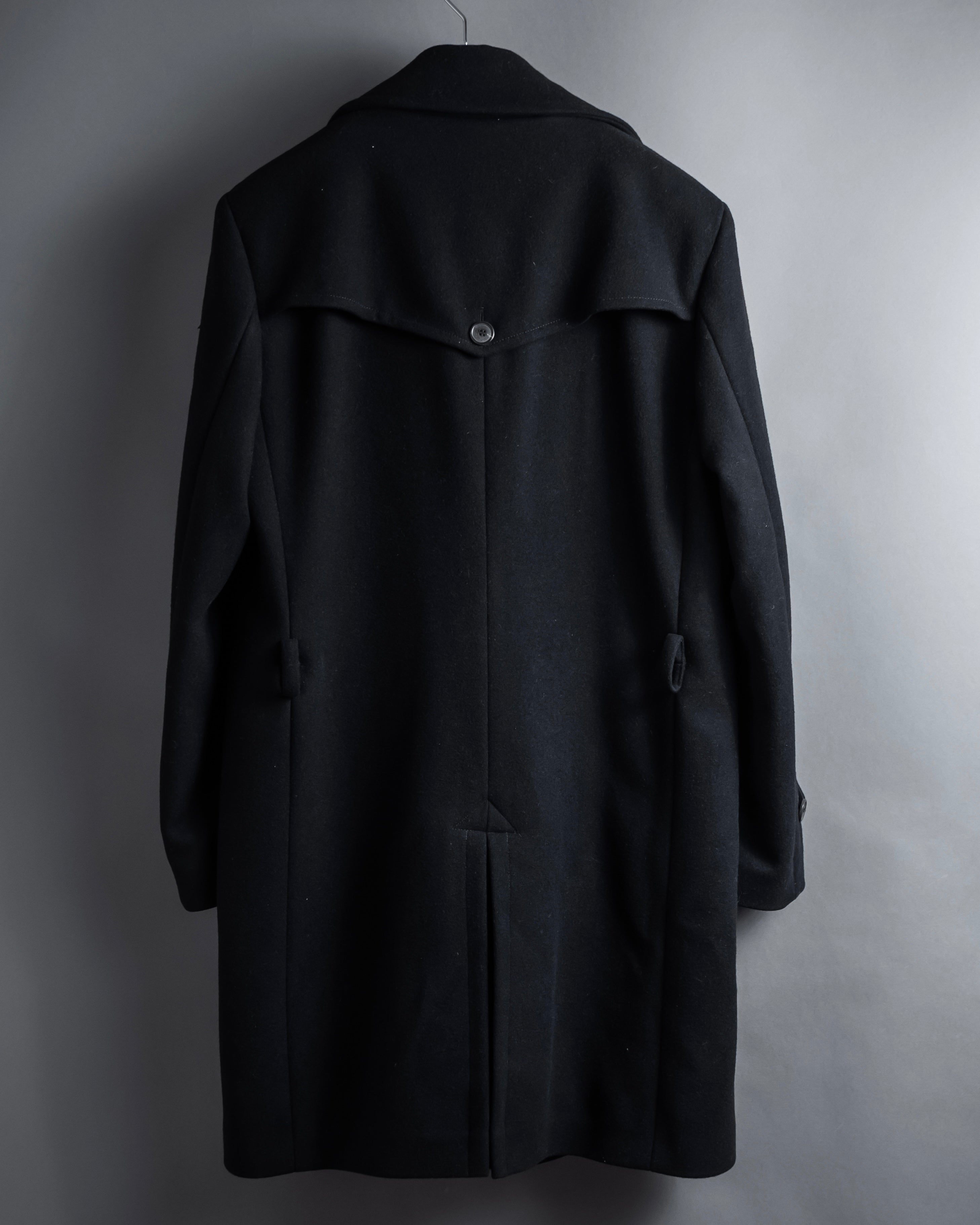 "VIKTOR&ROLF" Sculptural lapel melton coat