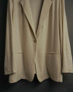 -MOOD Vintage Collections- 90’s-00’s Single button linen blend jacket