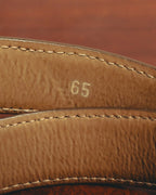 -SPECIAL- “LOEWE” 80’s-90’s Crocodile pattern anagram leather belt