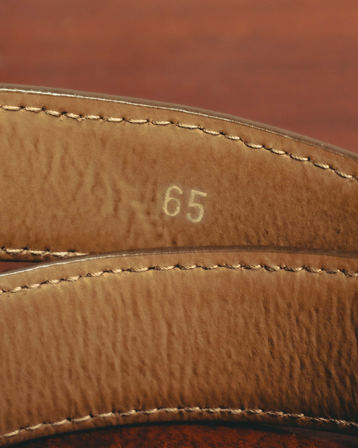 -SPECIAL- “LOEWE” 80’s-90’s Crocodile pattern anagram leather belt