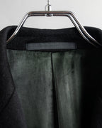"ARMANI COLLEZIONI" Classic detail cashmere blend long chester coat