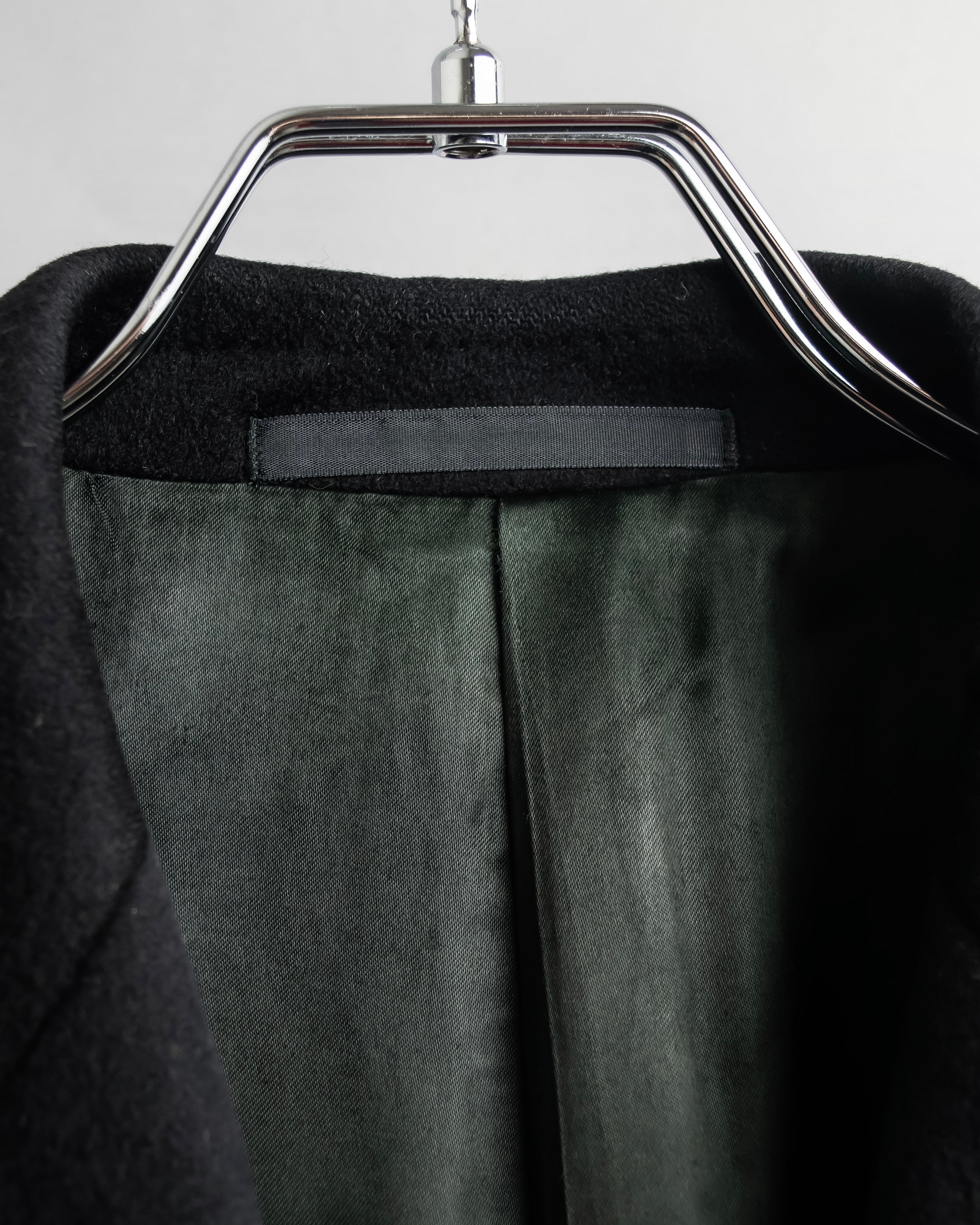 "ARMANI COLLEZIONI" Classic detail cashmere blend long chester coat