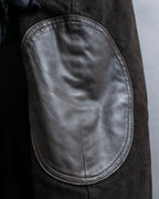 "ARMANI COLLEZIONI" Military detail elbow patch zip-up jacket