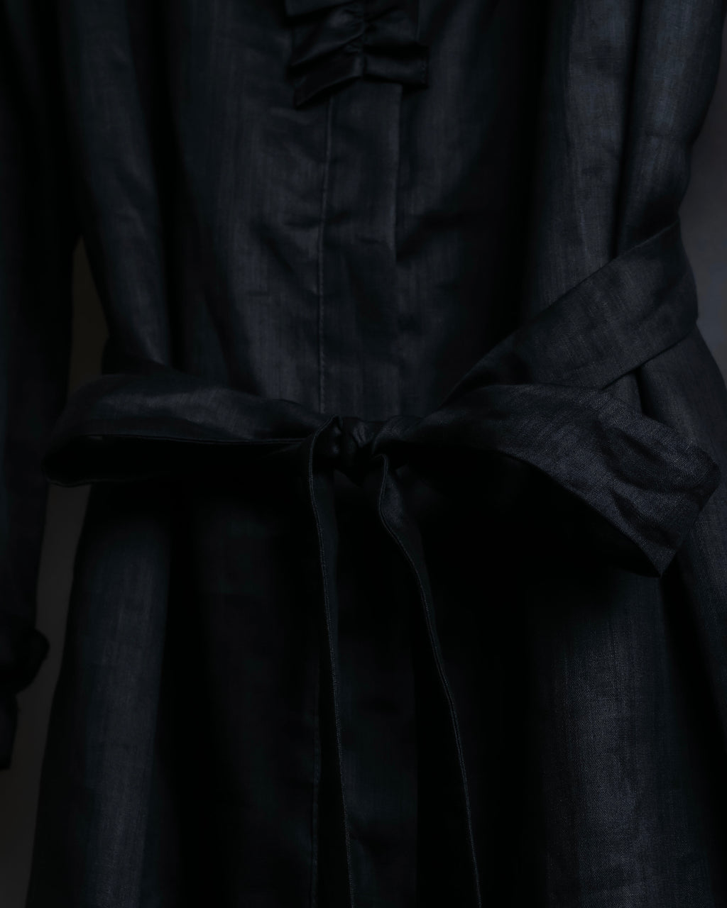 "S Max Mara" Tiered frill design belted dress
