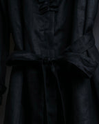 "S Max Mara" Tiered frill design belted dress