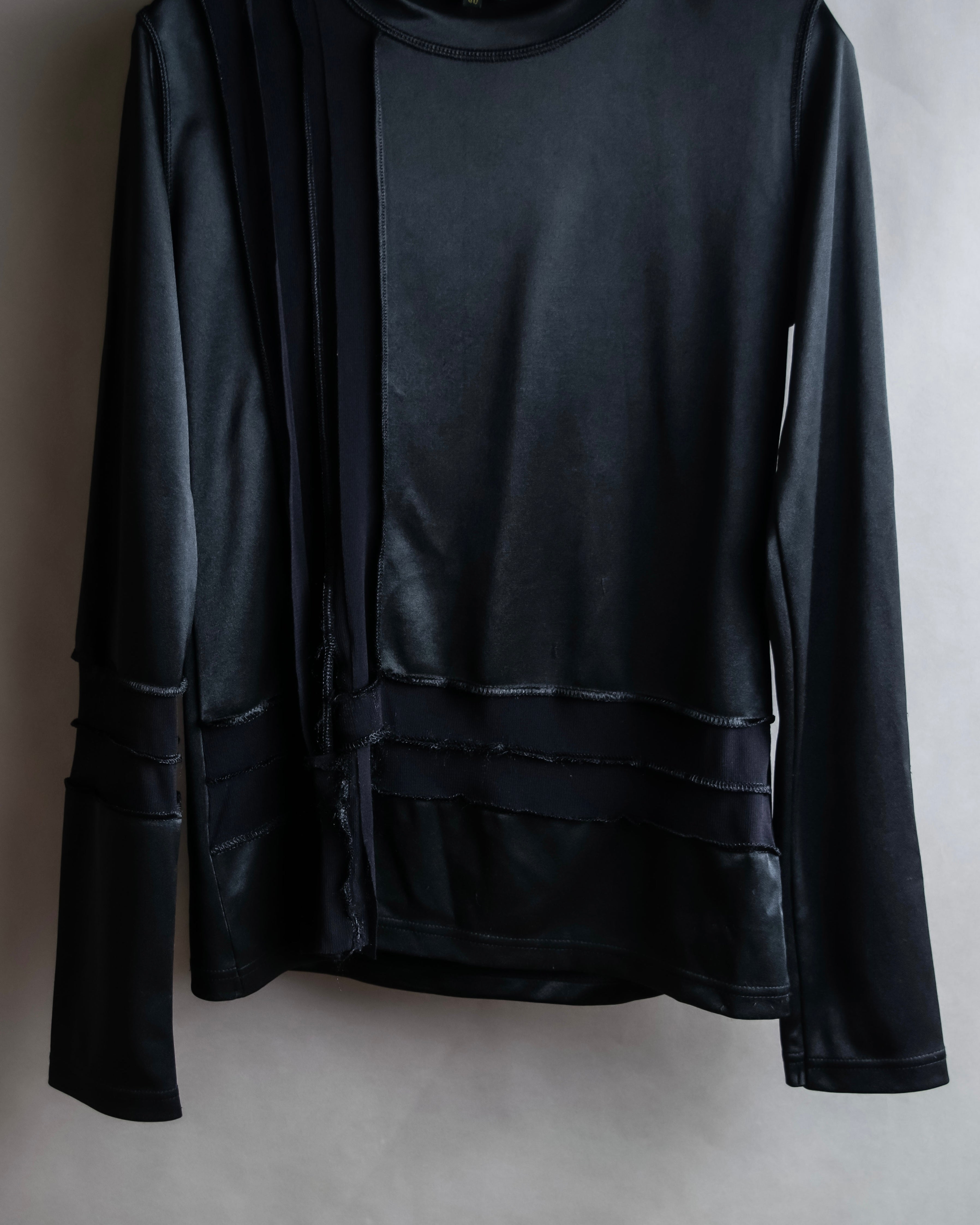 "JEAN PAUL GAULTIER FEMME" Sheer mixed material design pullover