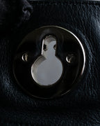 "YVES SAINT LAURENT" Muse Two series grain leather one-handle bag