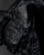 -SPECIAL- "FENDI" 90s Karl Lagerfeld-era lattice fur cape