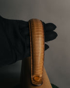 -SPECIAL- “Salvatore Ferragamo” 90’s lizard leather gancini 2way flap bag
