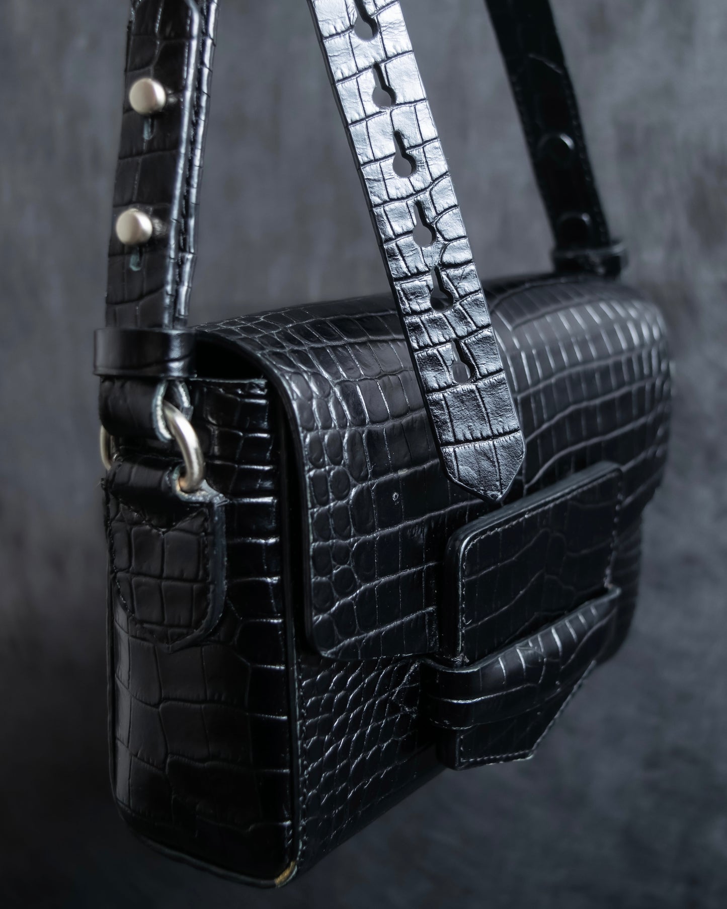 "DRIES VAN NOTTEN" Crocodile leather shoulder bag