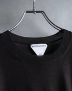 "BOTTEGA VENETA" High quality wool charcoal brown knit