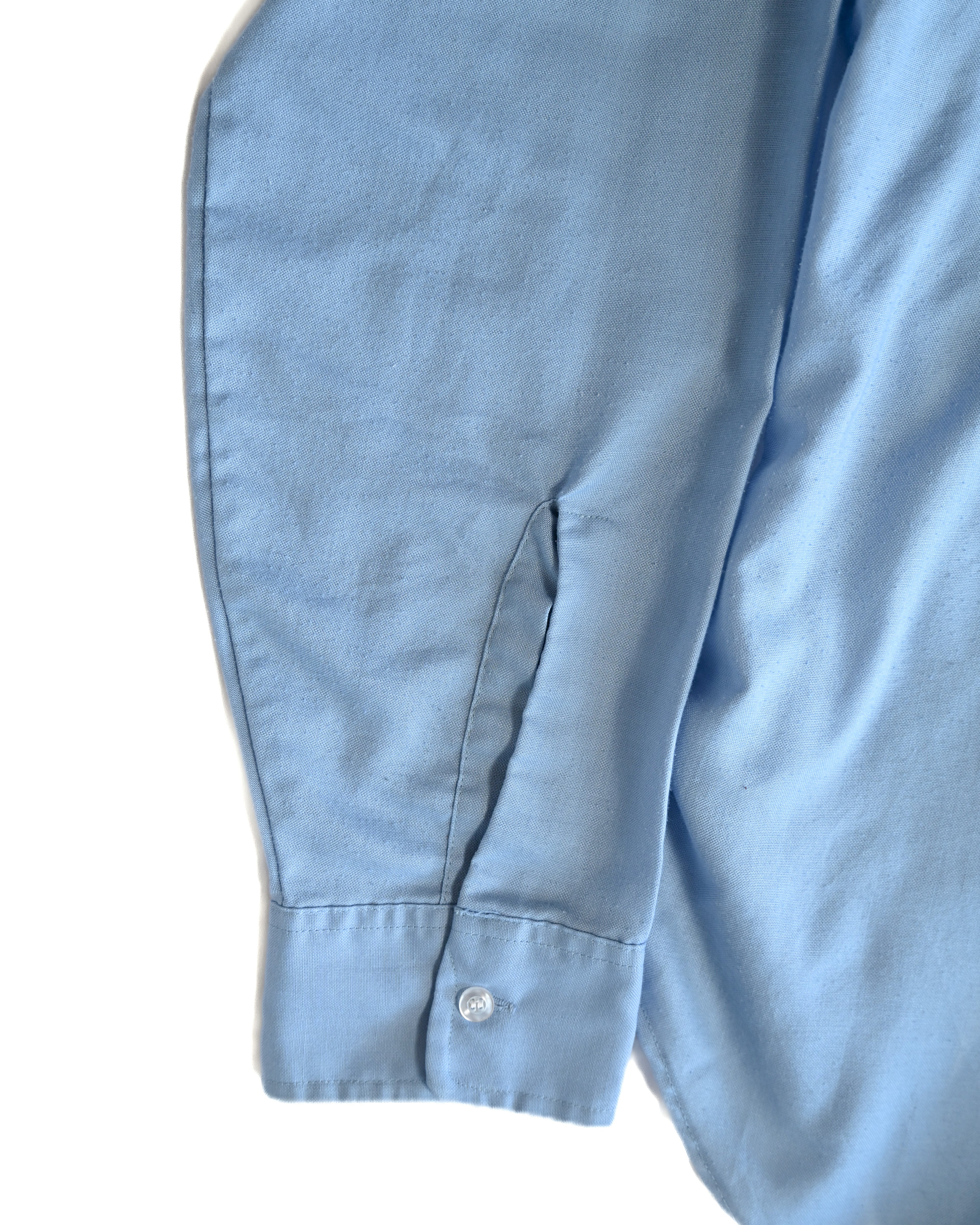 VINTAGE/ Button down cotton blue shirt