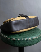 "LOEWE" Anagram logo engraved suede leather tote bag