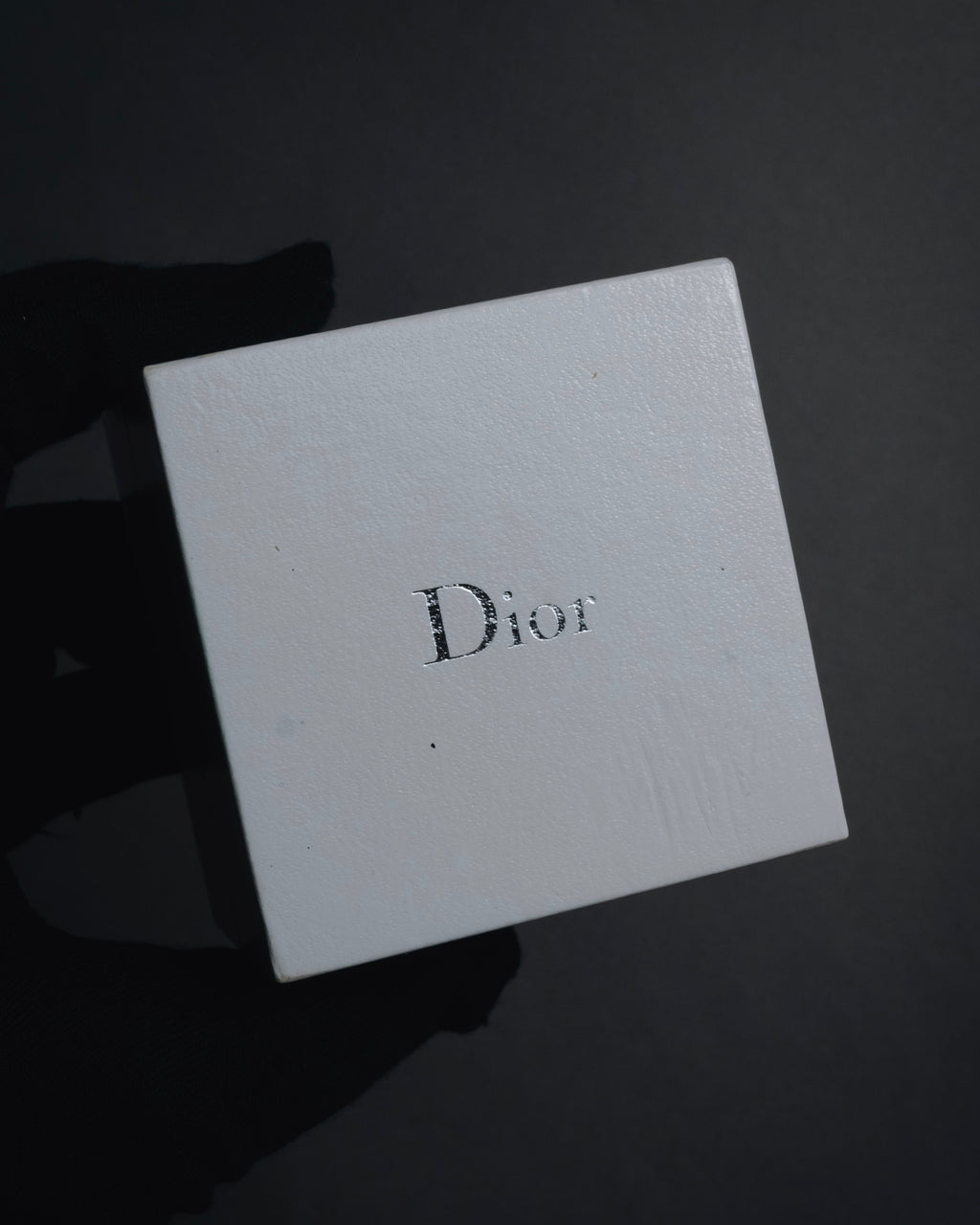 "Christian Dior" 00’s industrial solitaire crystal signet ring