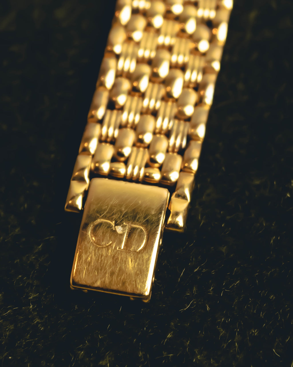 "Christian Dior" 80's-90's Gold plated wristwatch