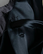 "HERMES" Ribbon scarf detail shaped coat