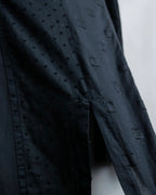 “Y’s COMPOSITION: SEE ATTACHED LABEL” Layered design multi buttons tail coat