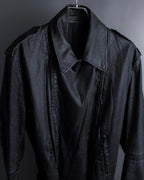 "JEAN PAUL GAULTIER" Firm finish double-zip belted mid-length coat