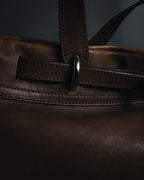 "MAURO GOVERNA" 00’s-10’s lamb leather belted draped bag