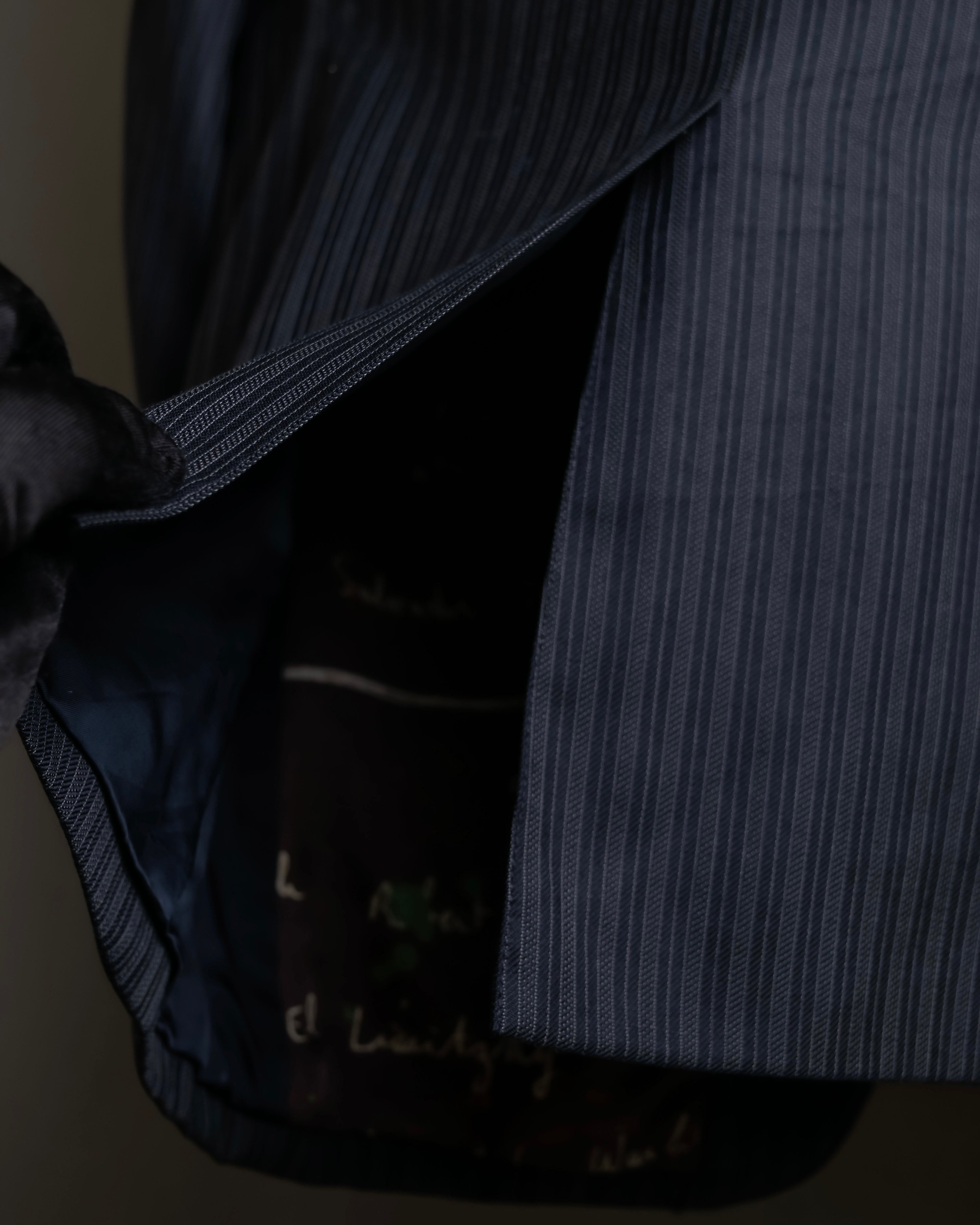 "PAUL SMITH" Satin-switched striped tailored jacket