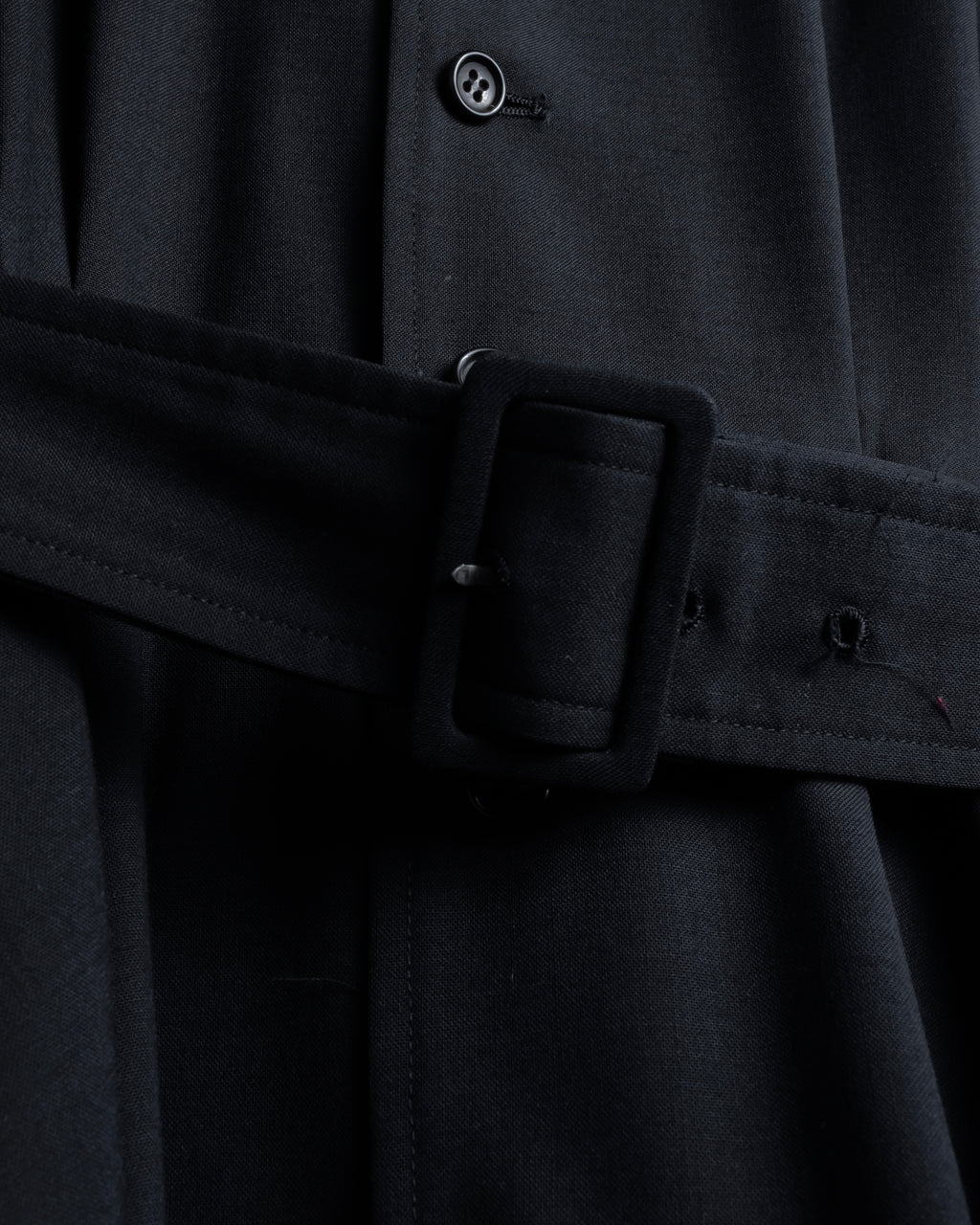 "tricot COMME des GARCONS" 90's Tailored collar belted long dress