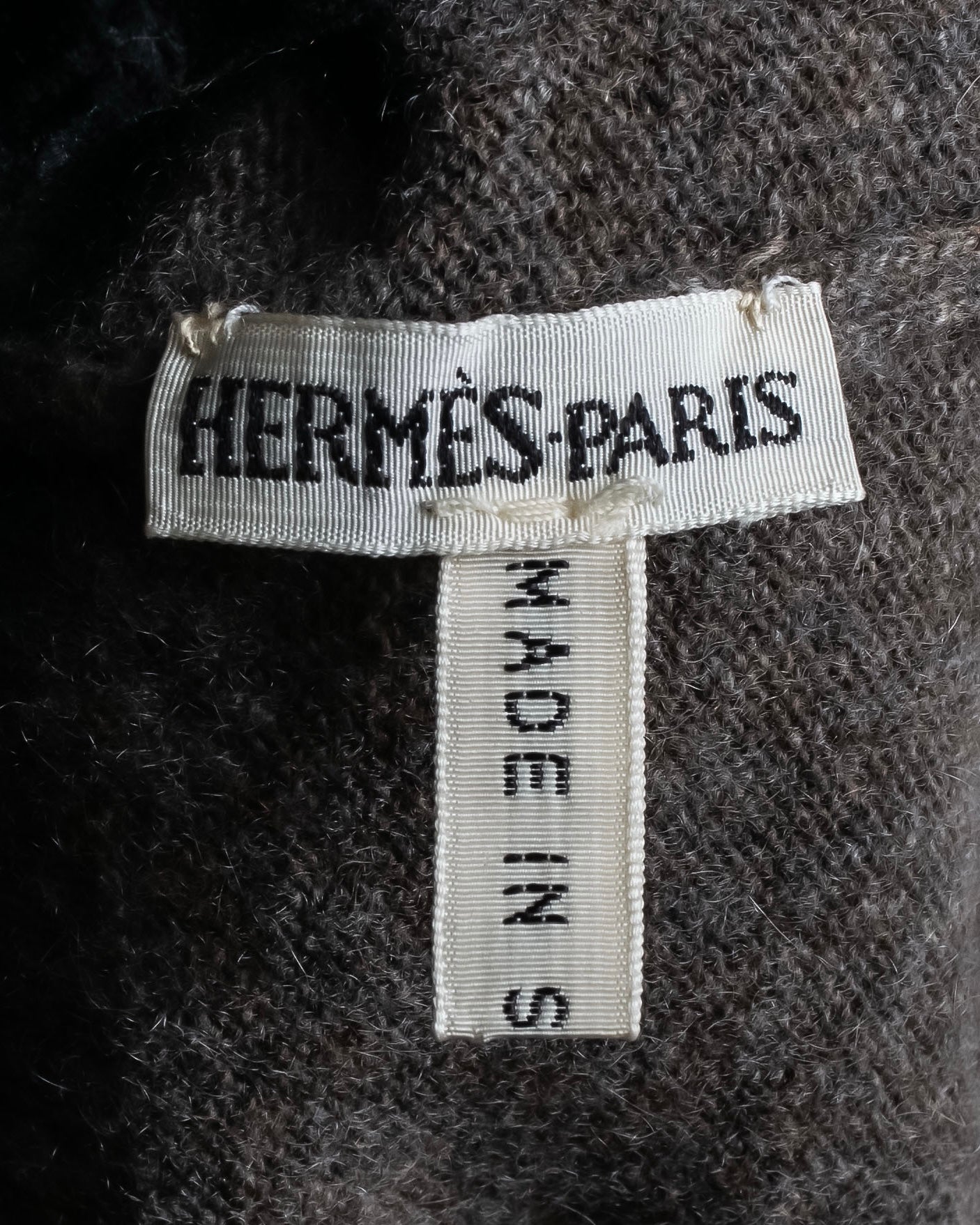 "HERMES" Margiela period cashmere high neck knit pullover
