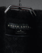 Chaqueta de piel con bordado de cuentas de los años 00 de Ralph Lauren