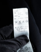 "HELMUT LANG" Leather lapel design, glossy jacket