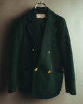 "Yves Saint Laurent" late 80's-early 90's Structured wool mohair double breasted coat