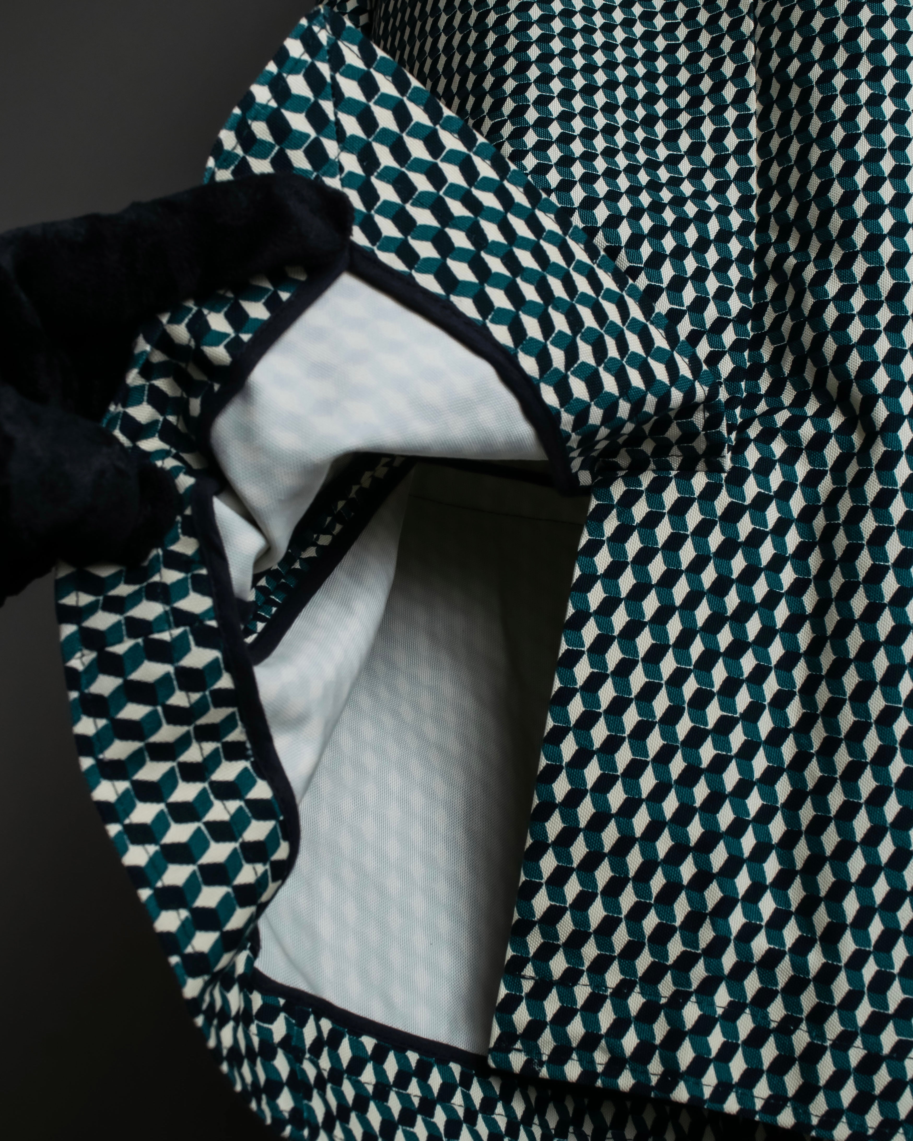 "MARNI" Geometric pattern double-breasted tailored jacket