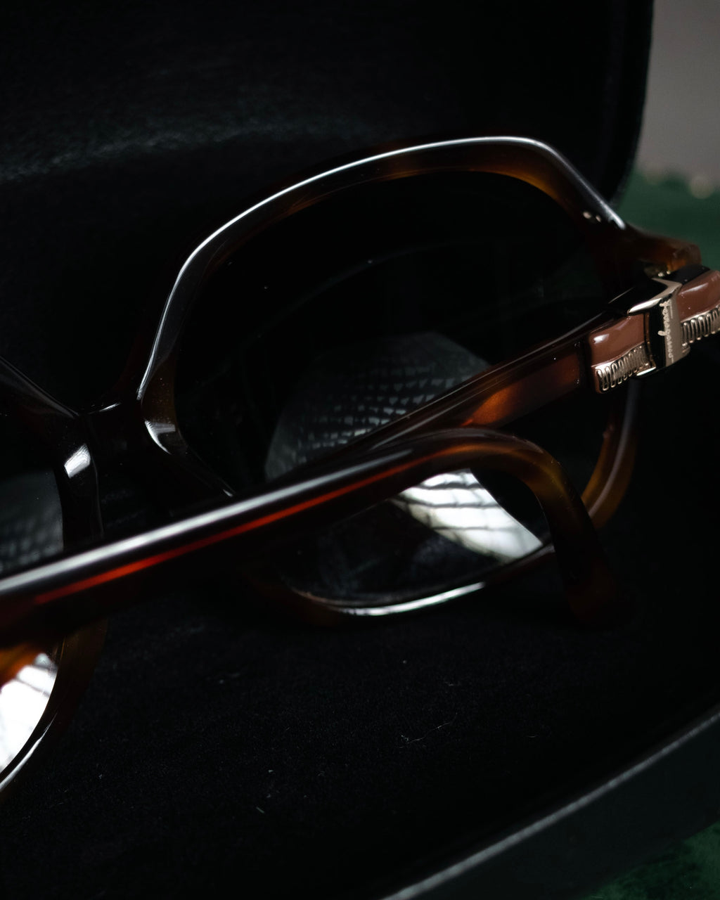 “Salvatore Ferragamo” 2010’s Havana acetate oversized sunglasses