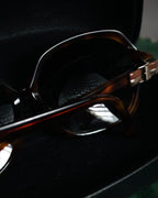 “Salvatore Ferragamo” 2010’s Havana acetate oversized sunglasses