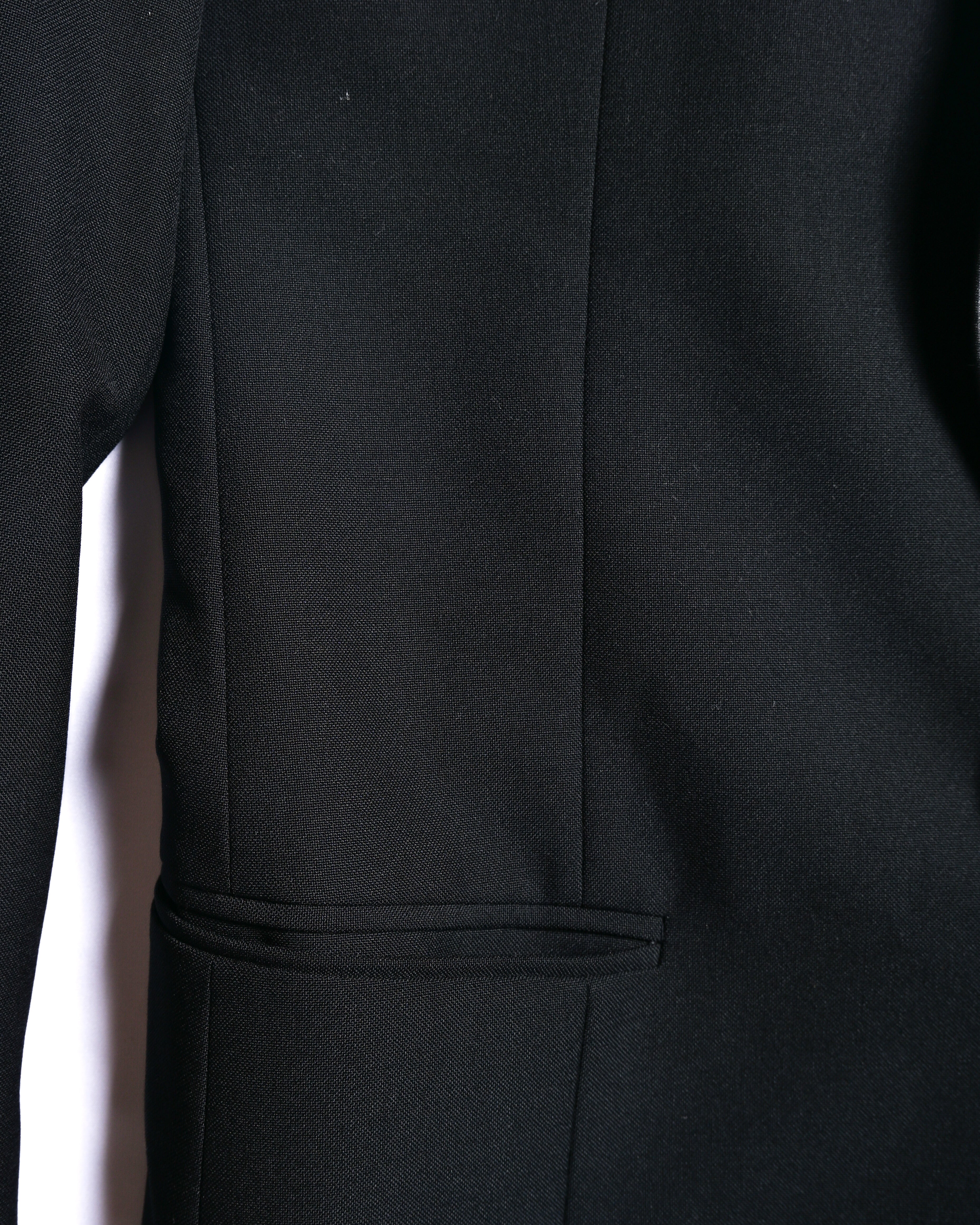 BALENCIAGA/ Chin Strap Detailed 2B Single Breasted Tailored Jacket