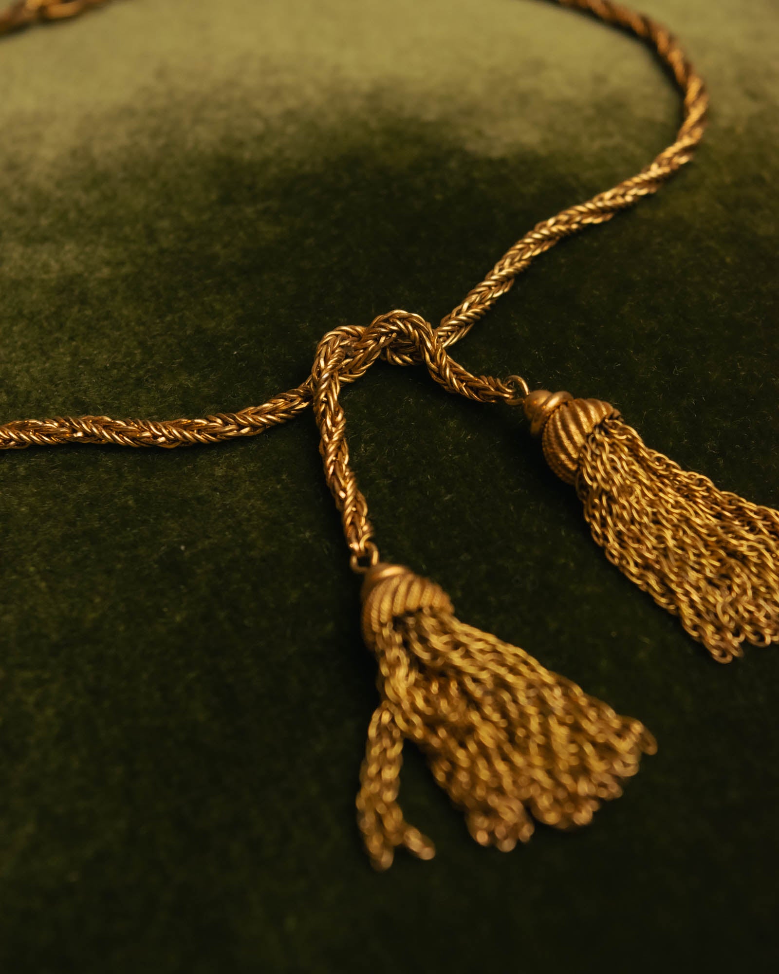 -SPECIAL- “Christian Dior“ 70’s-80’s Tassel rope chain necklace