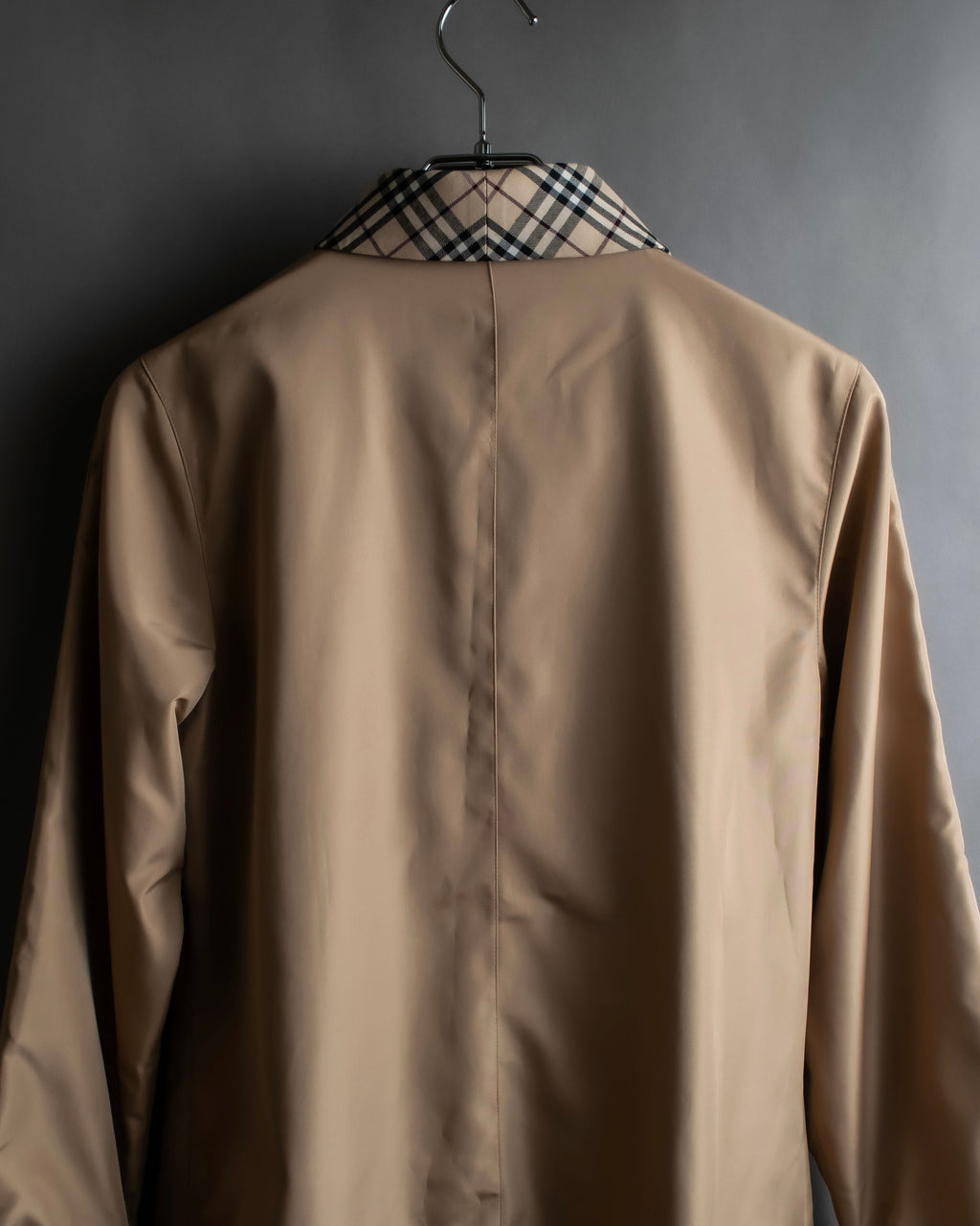 "BURBERRYS" Check reverse design short blouson